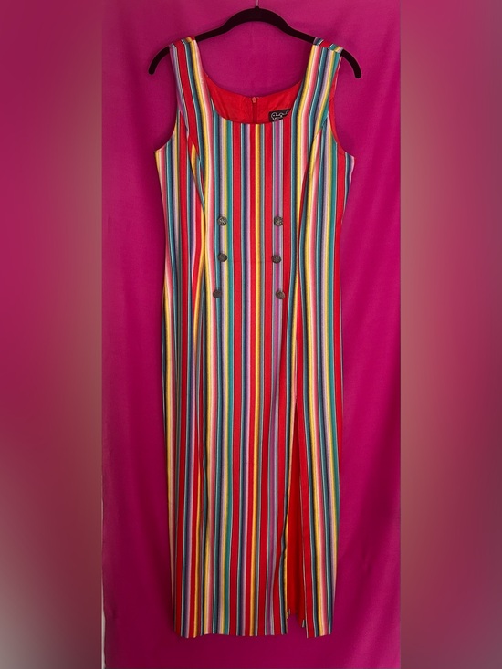 Cynthia Rowley Dresses & Skirts - Cynthia Rowley Serape Stripe Maxi Dress Vintage Early 1990’s
